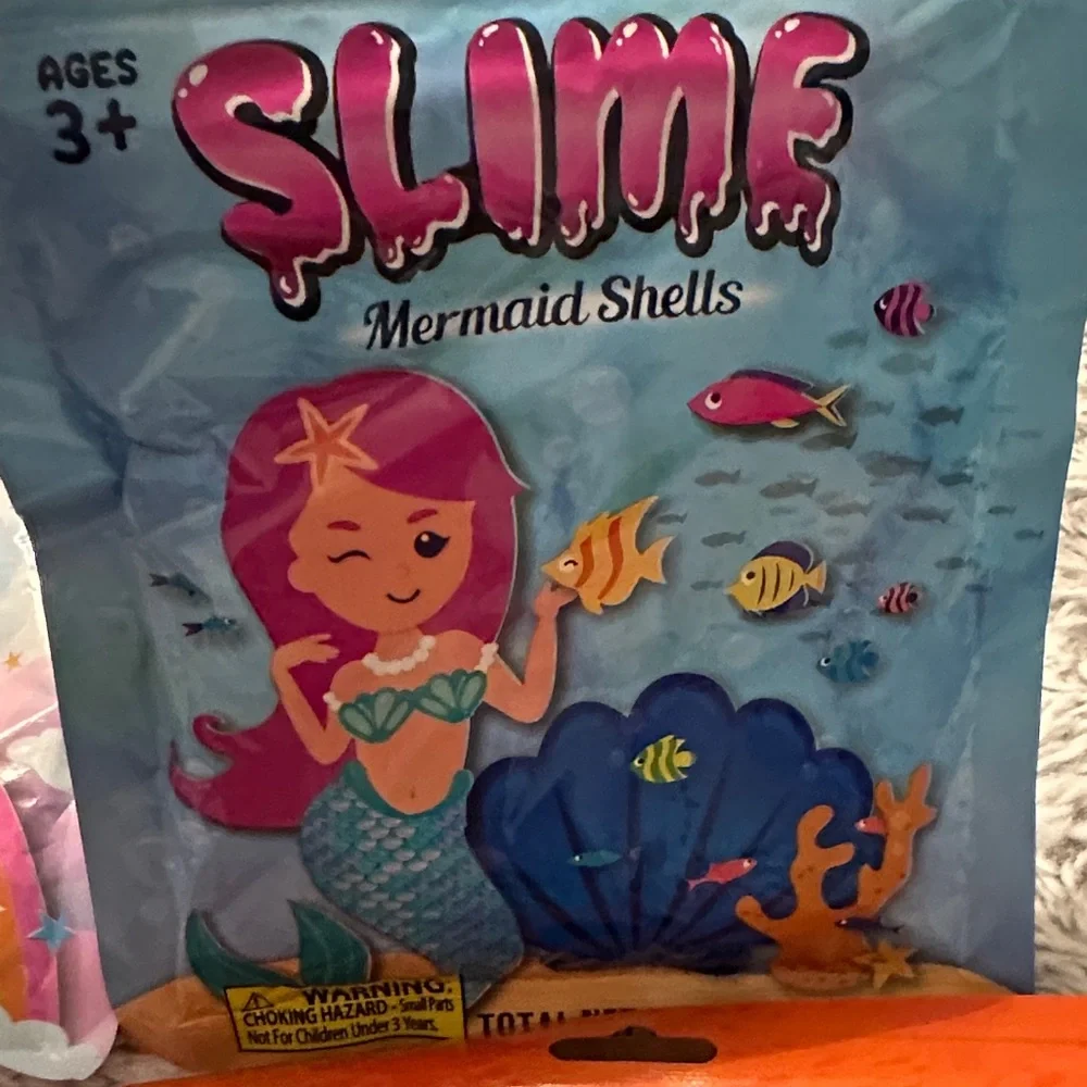 Colorful Slime Packets Unicorn Sparkle Mermaid Shells Zombie Heads Single Packs‎